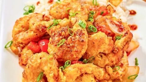 Chili Crisp Shrimp spicy protein option