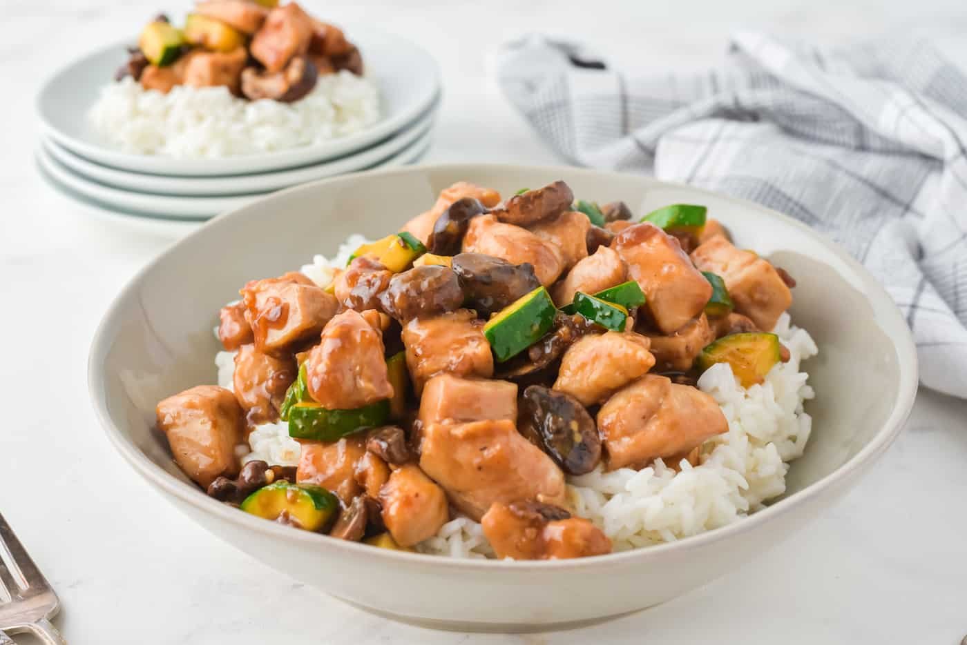 Mushroom Chicken protein with vegetables